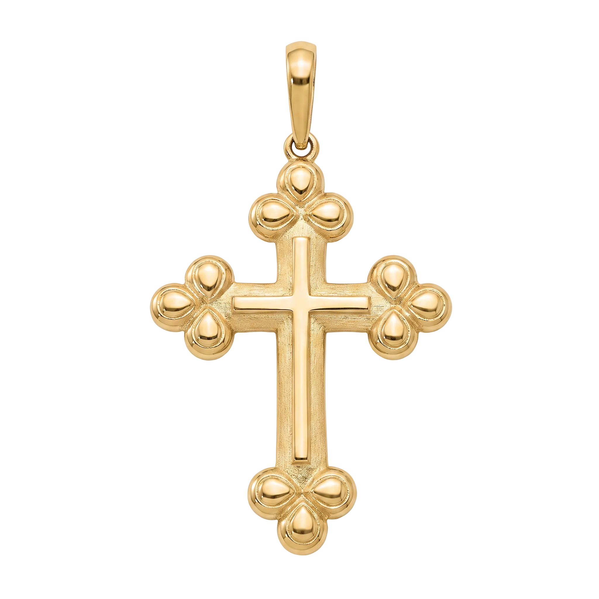 18K Yellow Gold Cross Pendant