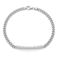 Diamond White Gold Chain Bracelet