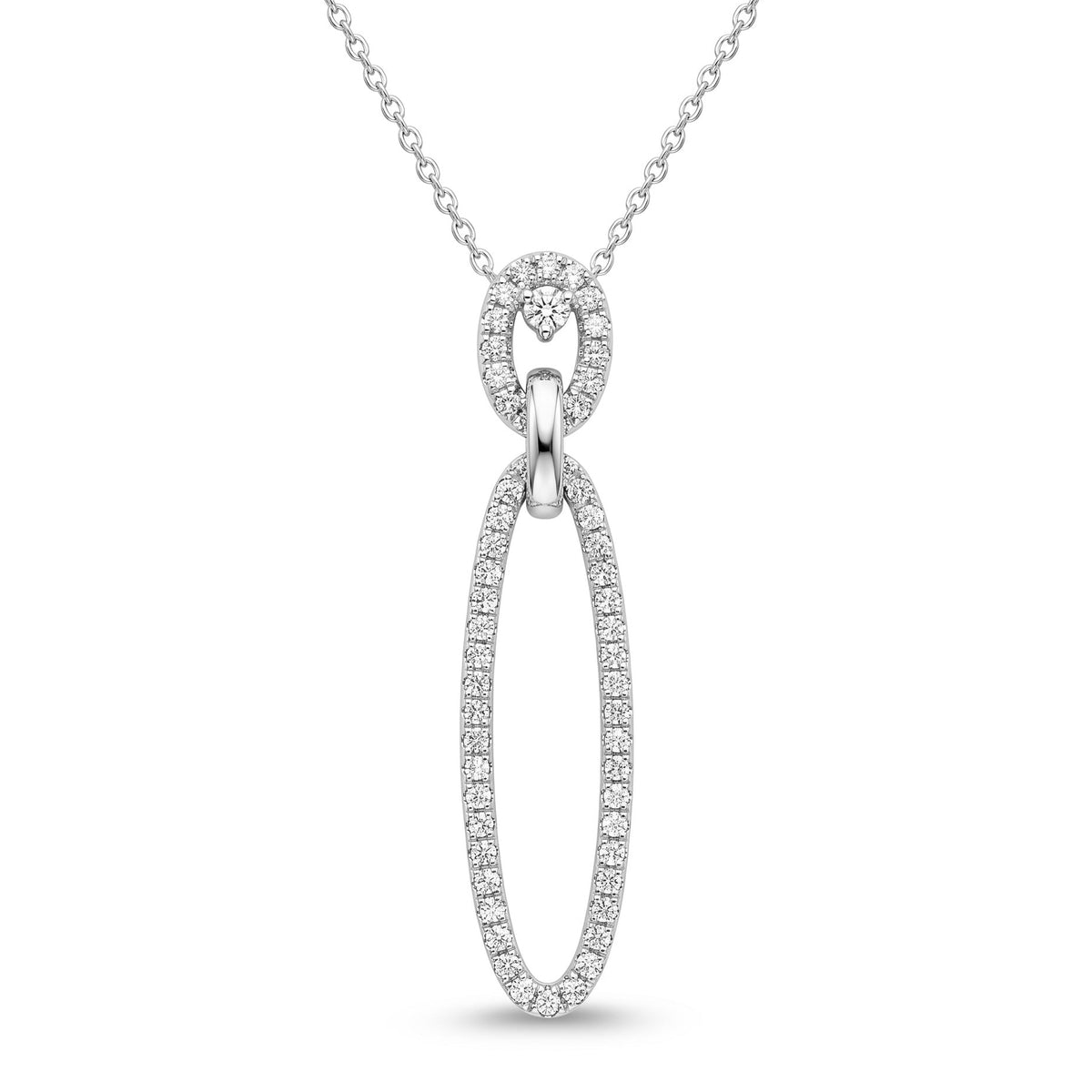 Diamond White Gold Necklace