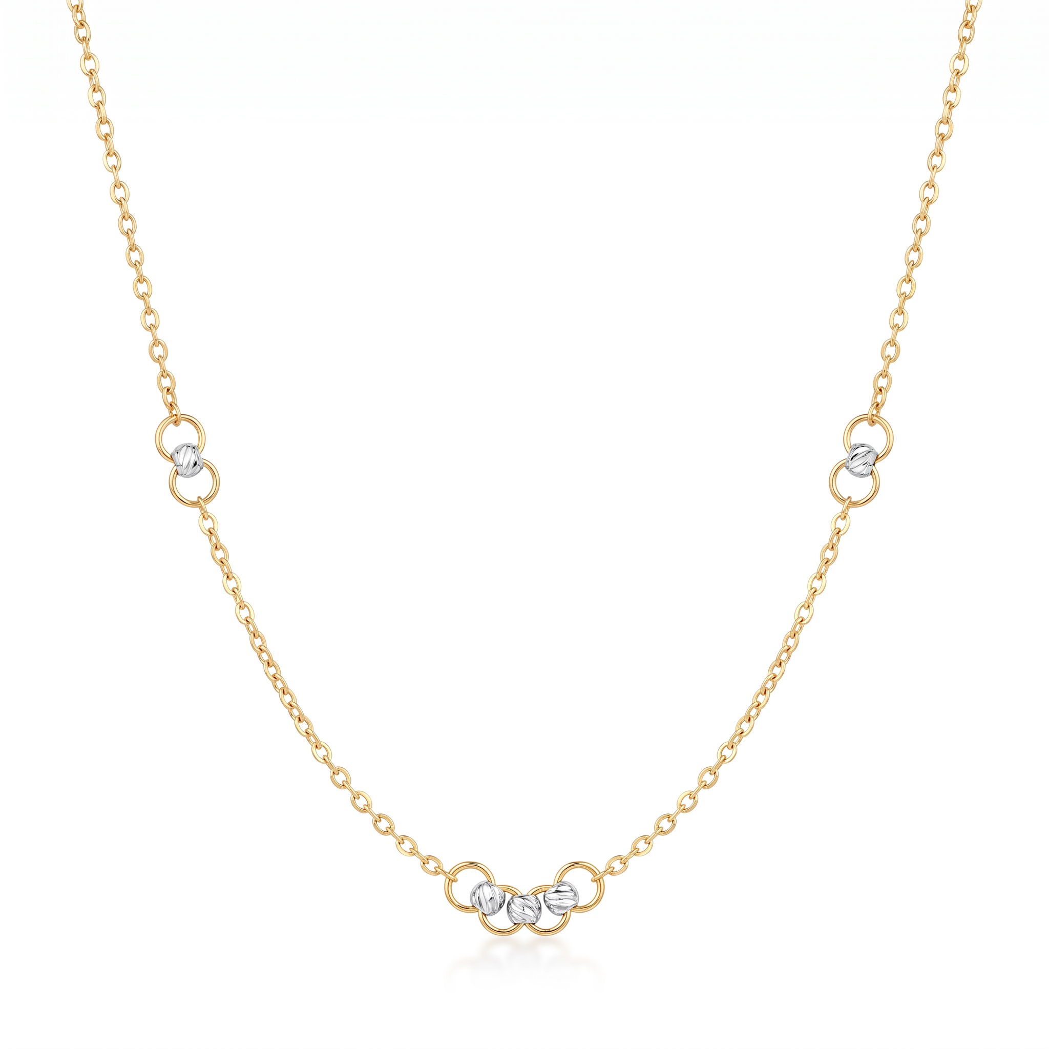 18K Two Tone Chain Necklace