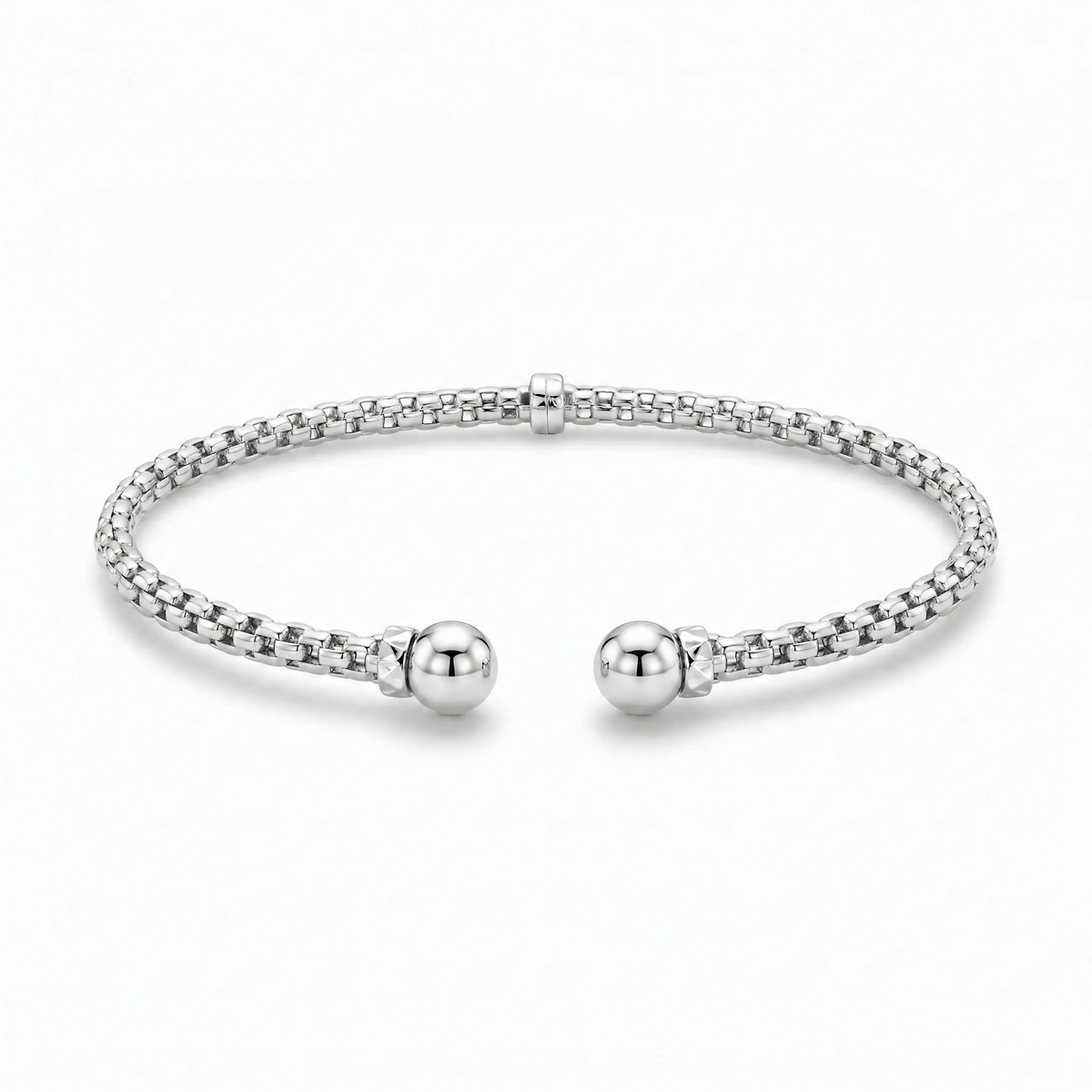 18K White Gold Cuff Bracelet