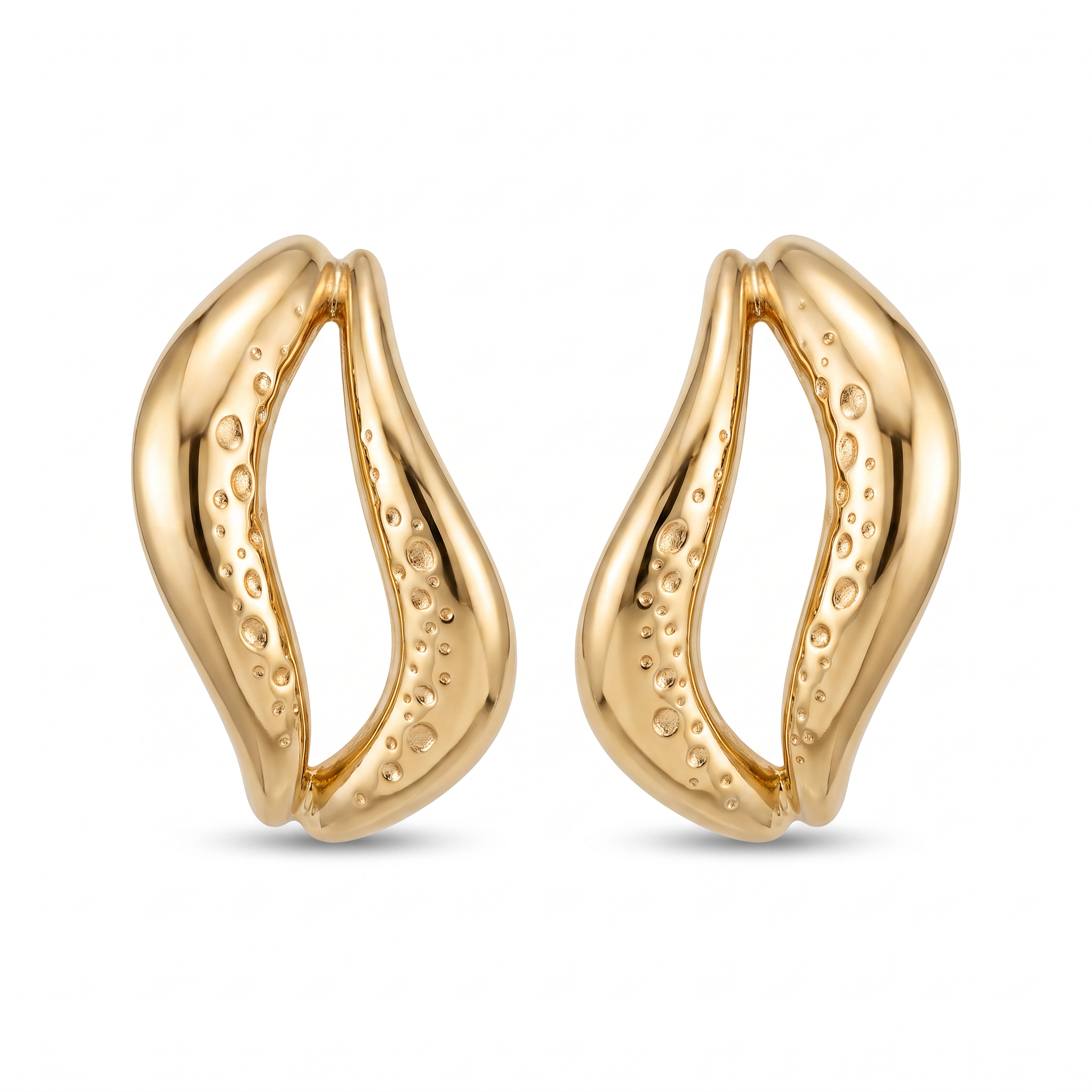 18K Yellow Gold Drop Earring