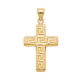 18K Yellow Gold Cross Pendant
