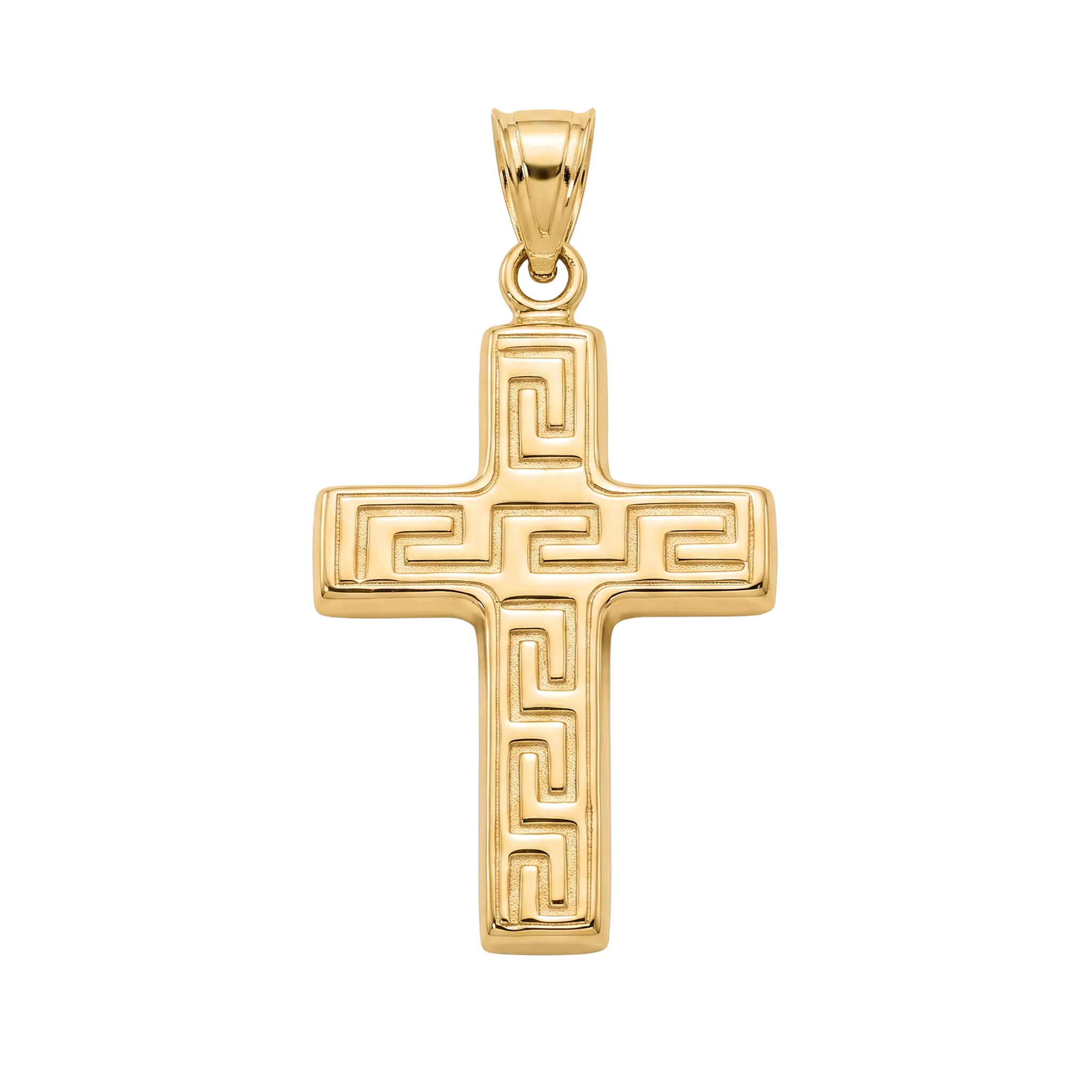 18K Yellow Gold Cross Pendant