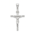 18K White Gold Crucifix Pendant