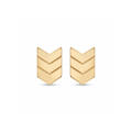 18K Yellow Gold Stud Earring