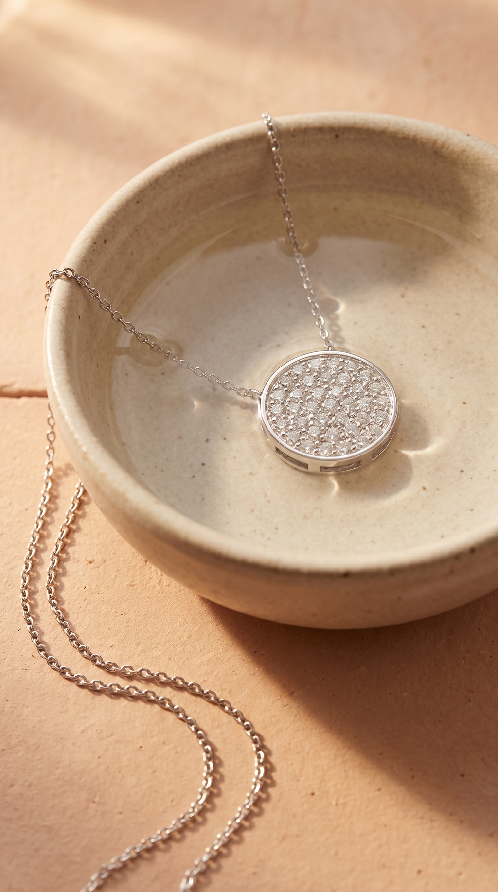 Diamond White Gold Necklace