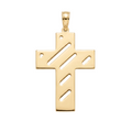 18K Yellow Gold Cross Pendant