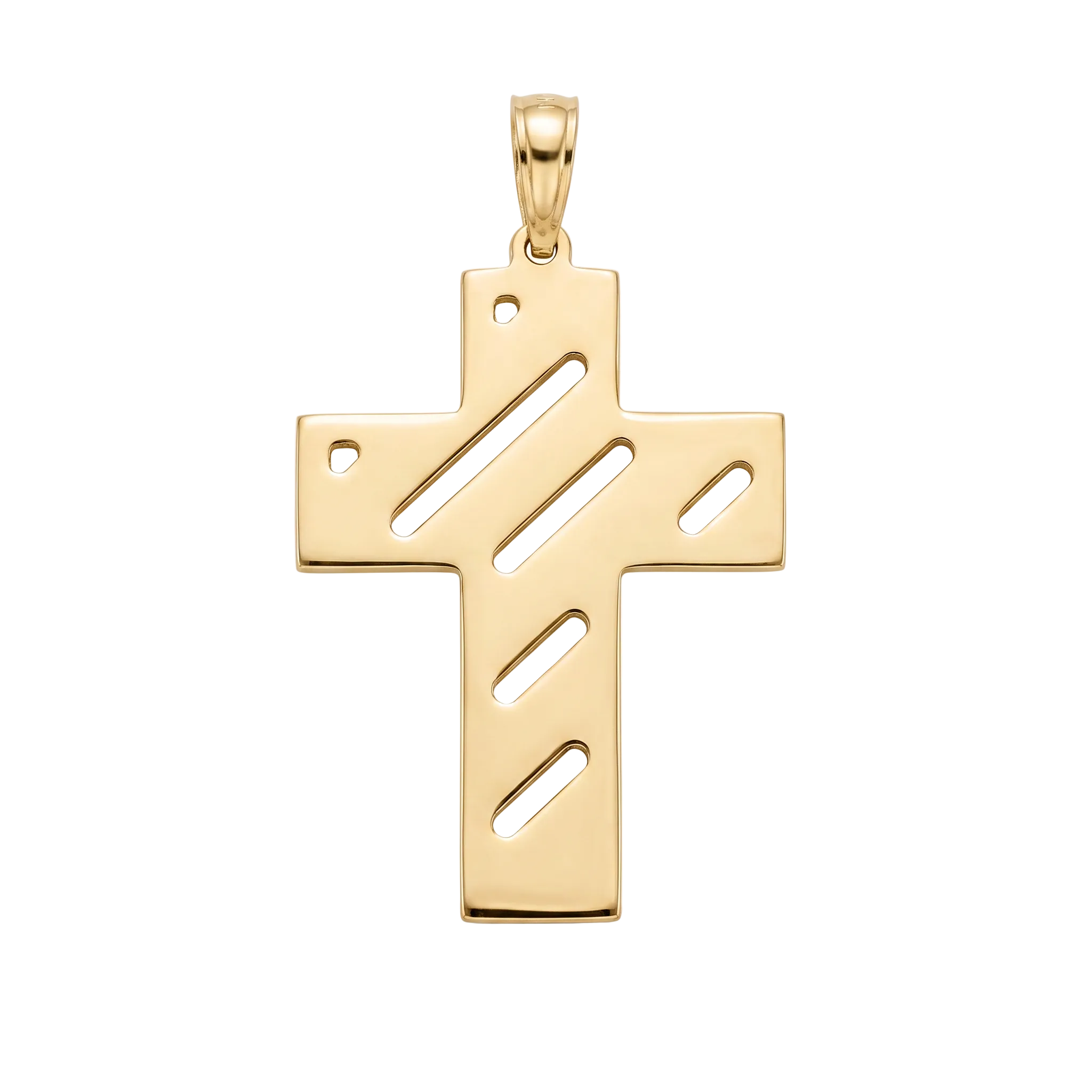 18K Yellow Gold Cross Pendant