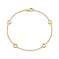 18K Yellow Gold Circle Bracelet
