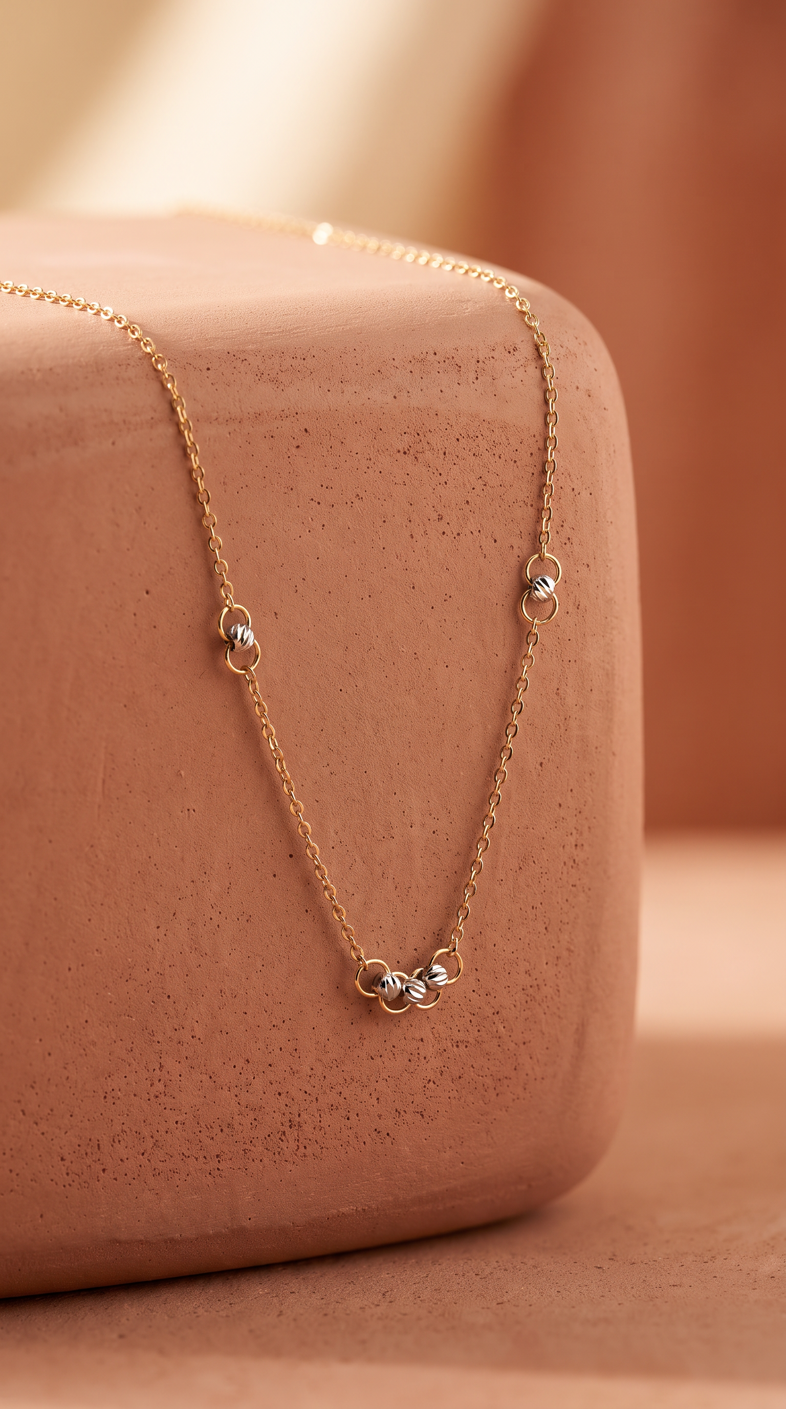 18K Two Tone Chain Necklace