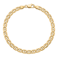 18K Yellow Gold Men's Mariner Chain Bracelet