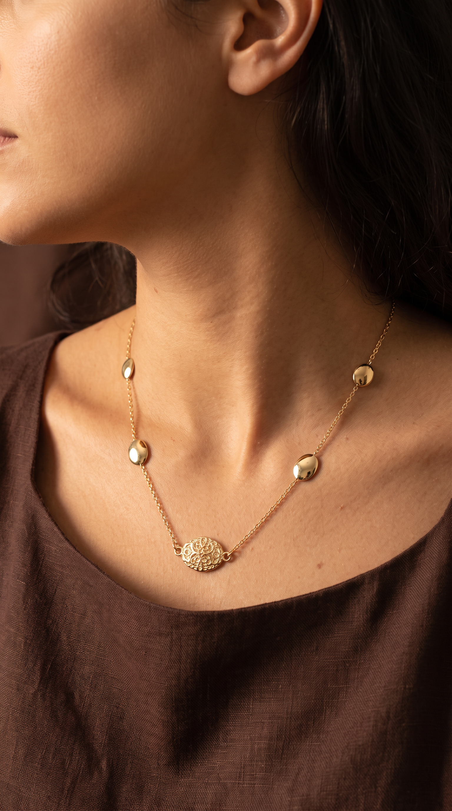 18K Yellow Gold Chain Necklace