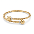 18K Two Tone Gold Cuff Bracelet