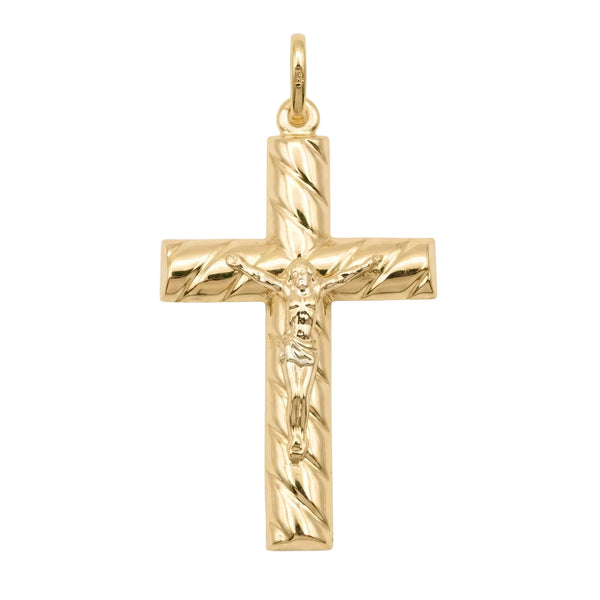 18K Yellow Gold Cross Pendant