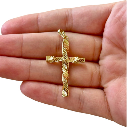 18k Gold Cross Pendant