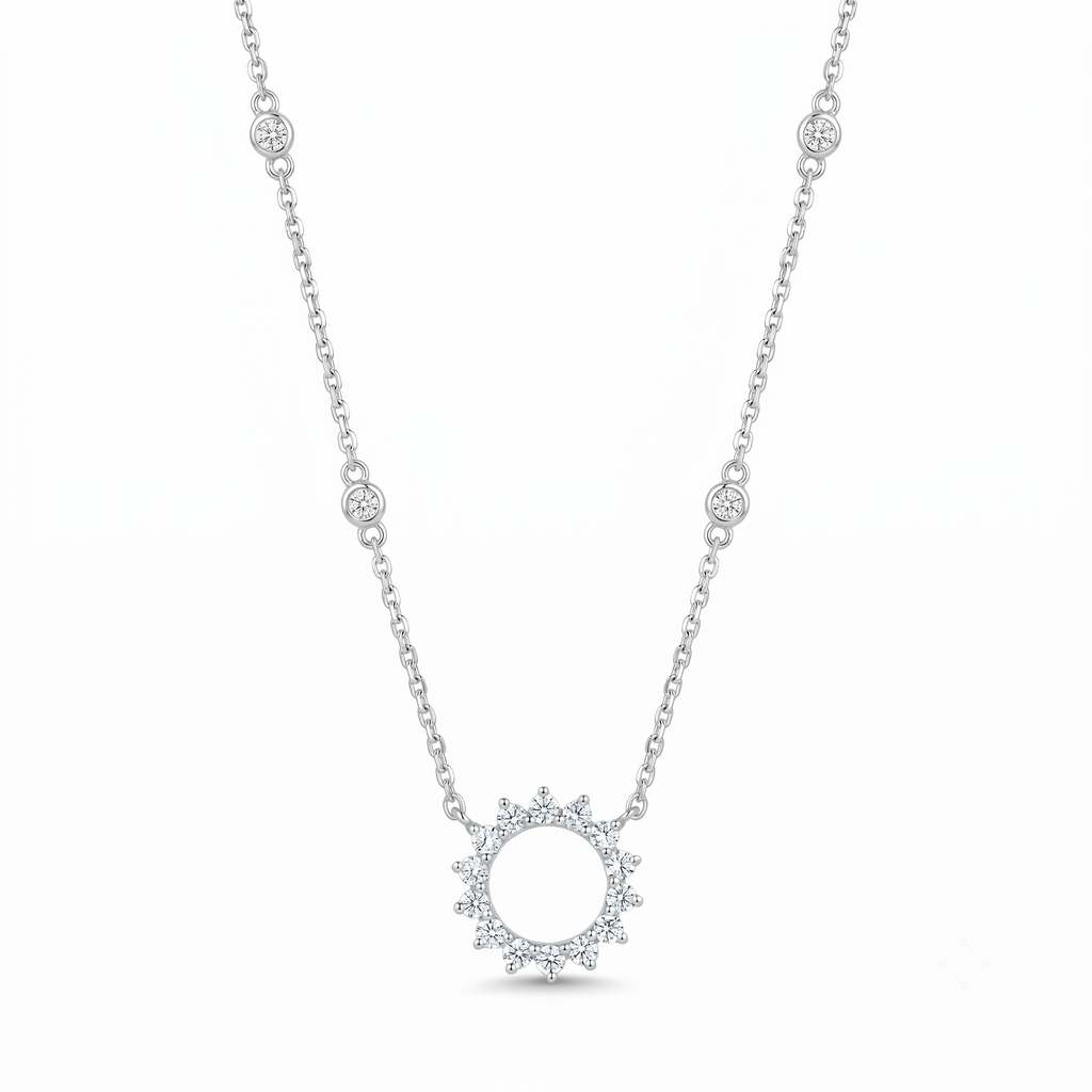 Diamond White Gold Necklace