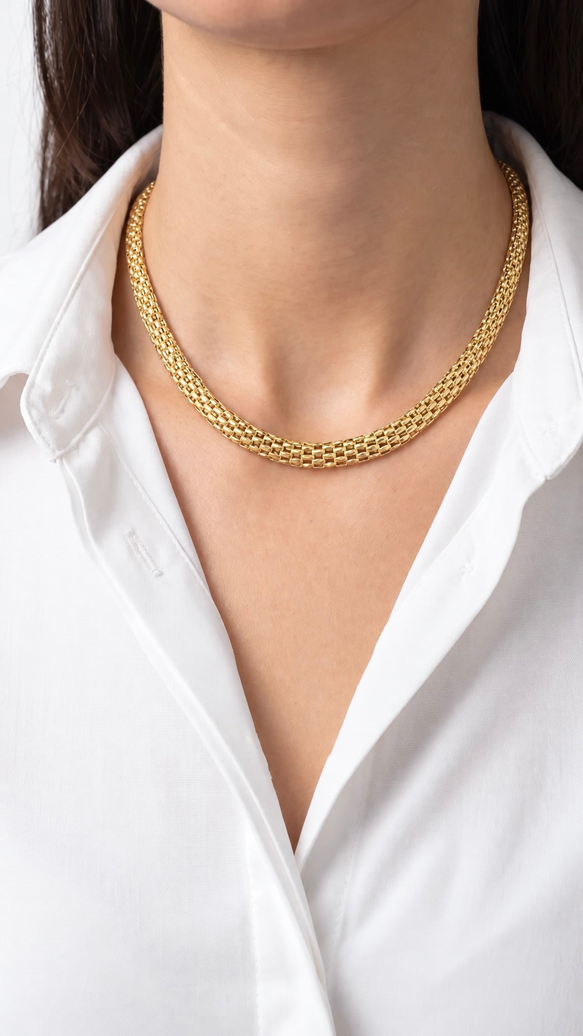 18K Yellow Gold Chain Necklace