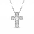 Diamond White Gold Cross Necklace