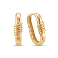 18K Yellow Gold Hoop Earring