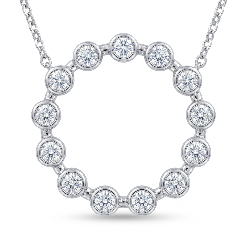 Diamond White Gold Necklace