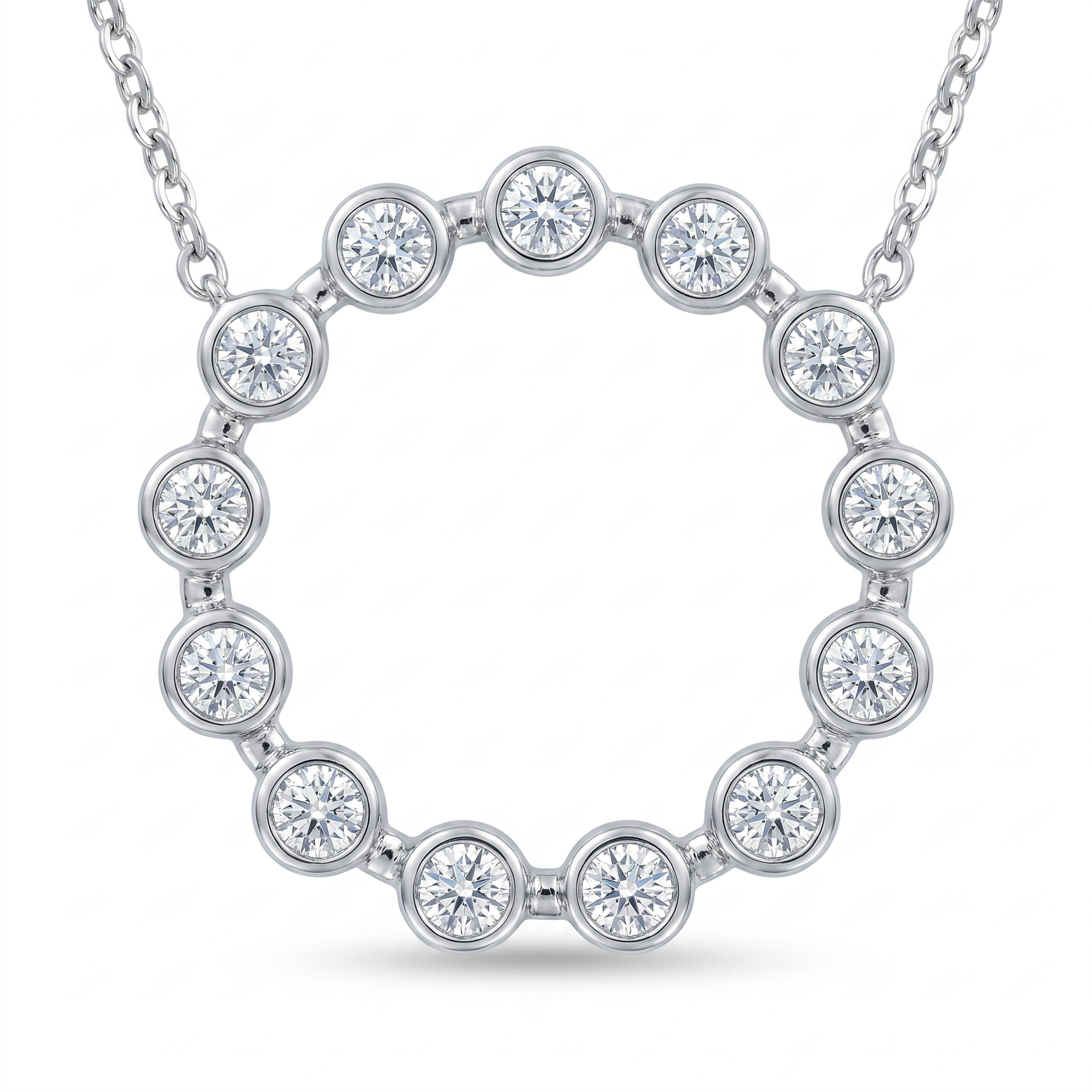 Diamond White Gold Necklace