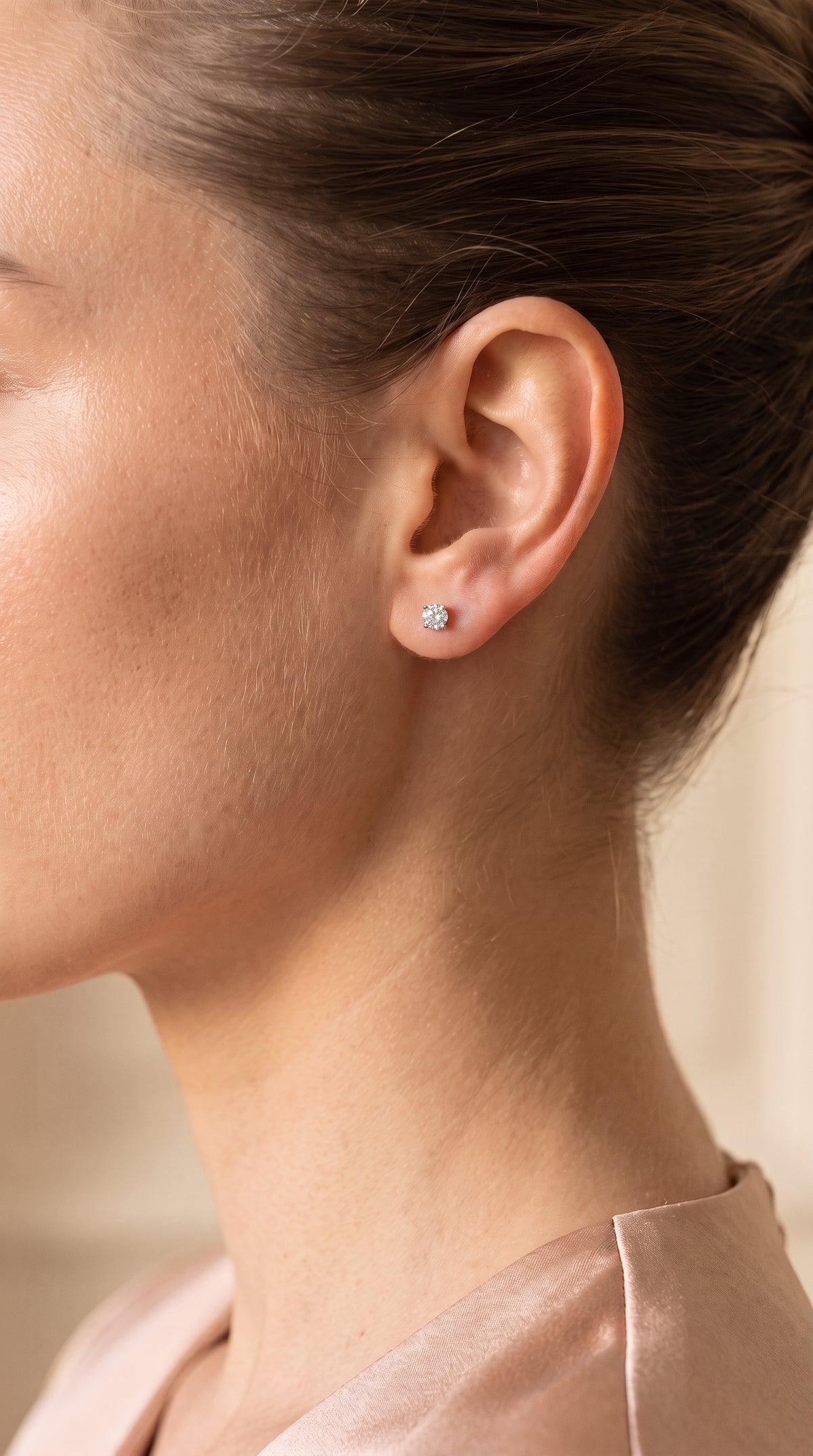 Diamond White Gold 0.38 ctw Stud Earrings