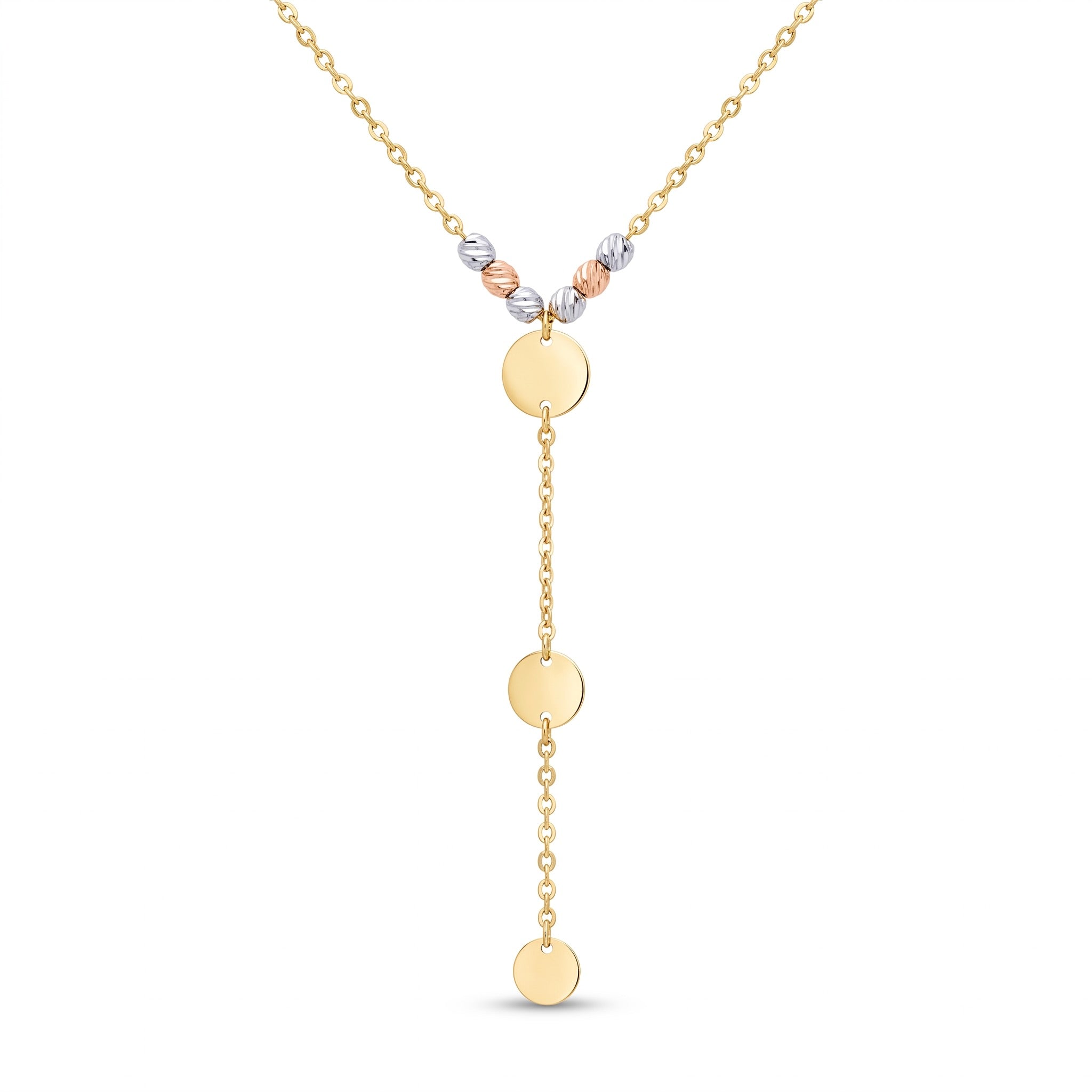 18K Multicolor Gold Chain Necklace