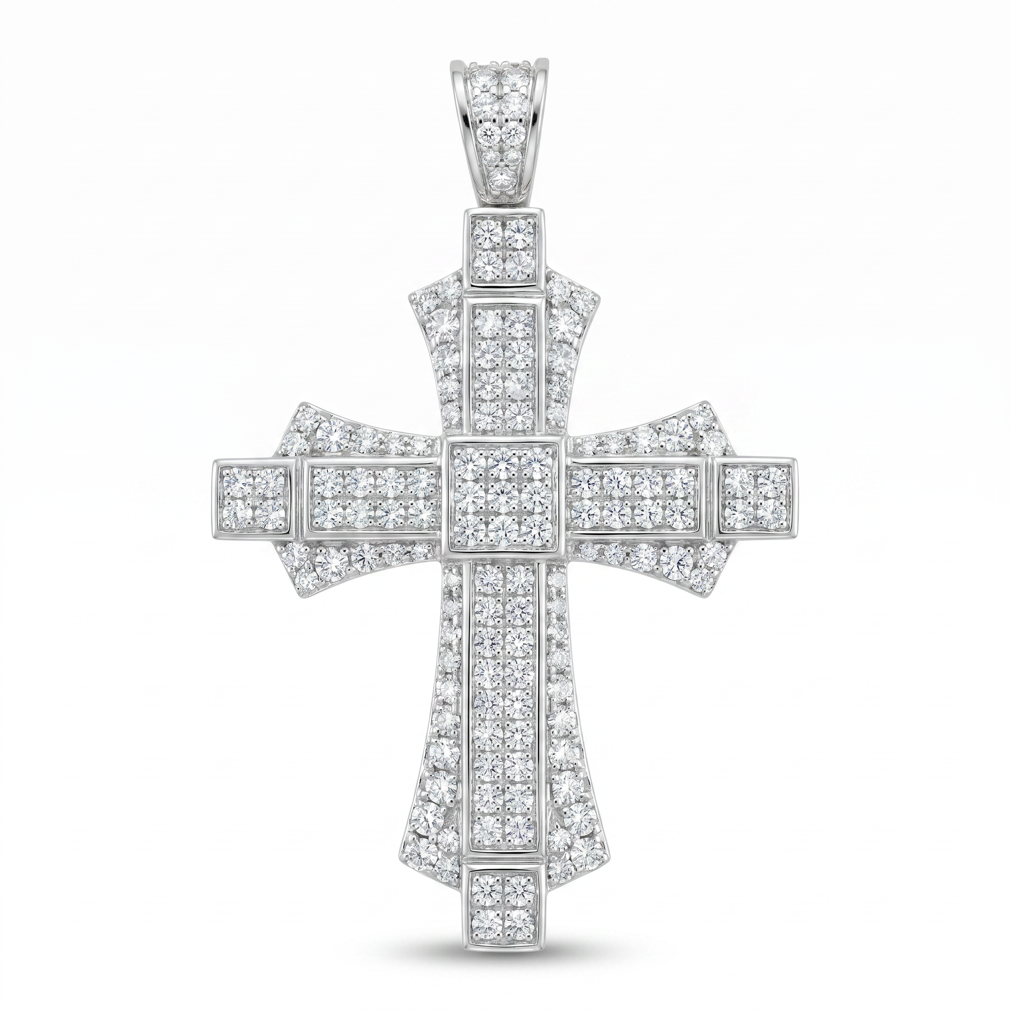 Diamond White Gold Cross Pendant