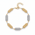 18K Two Tone Gold Bracelet