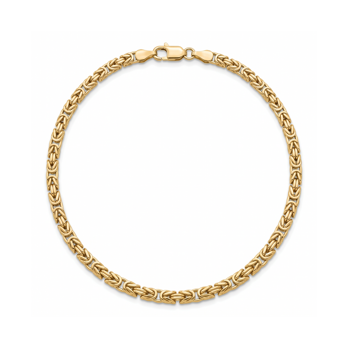18K Yellow Gold Byzantine Chain Bracelet