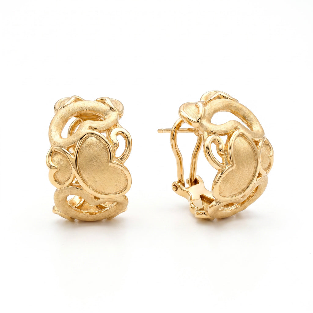 18K Yellow Gold Hoop Earring