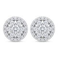 Diamond White Gold Stud Earrings