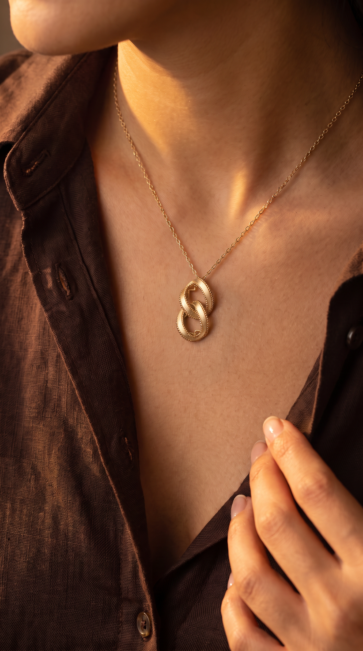 18K Yellow Gold Link Chain Necklace