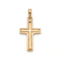 18K Yellow Gold Cross Pendant