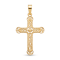 18K Yellow Gold Cross Pendant