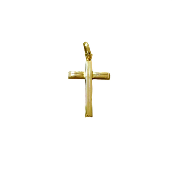 18k Gold Cross Pendant