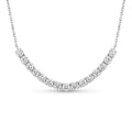 Diamond White Gold Tennis Chain Necklace