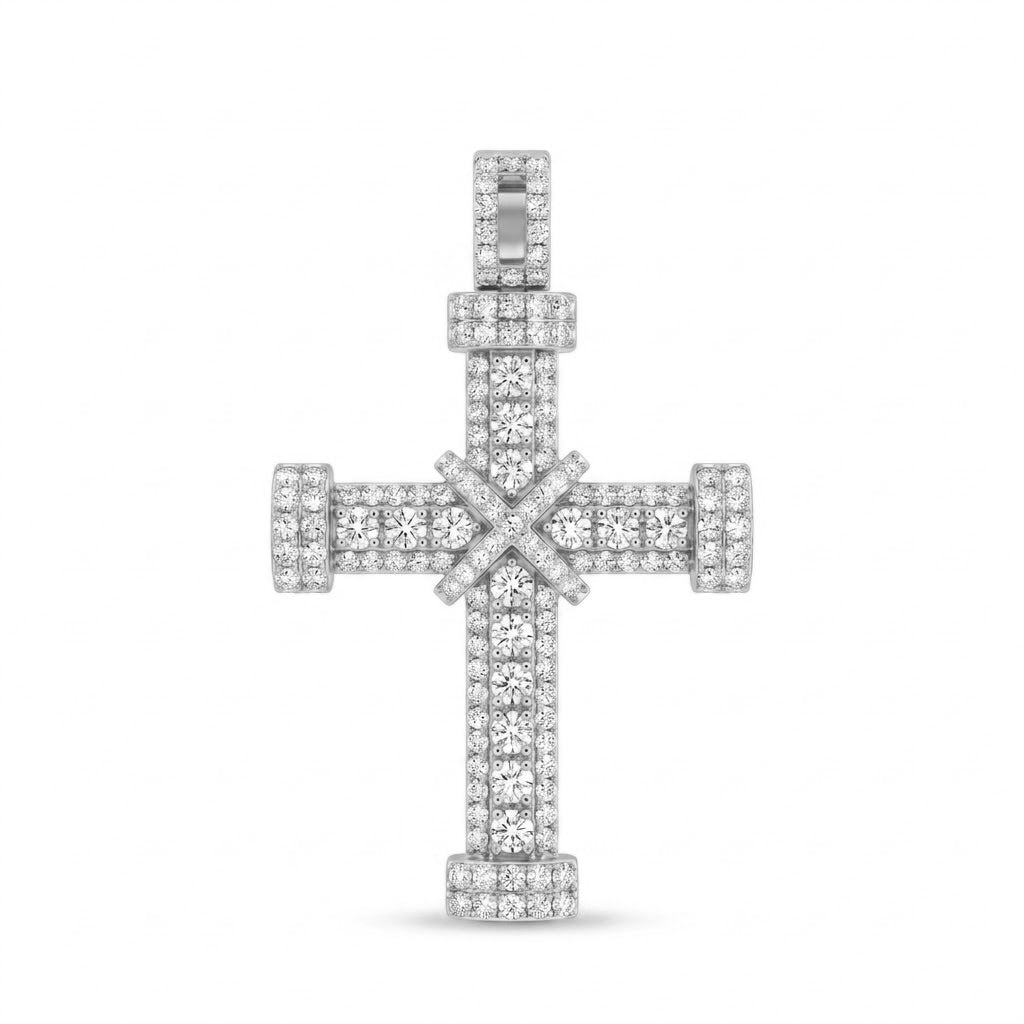 Diamond White Gold Cross Pendant