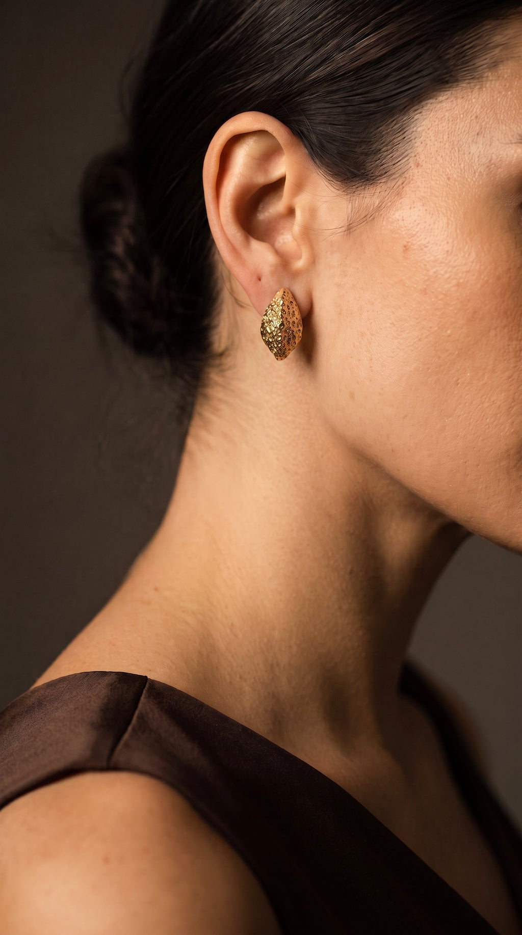 18K Yellow Gold Drop Earring
