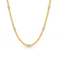 18K Two Tone Gold Necklace