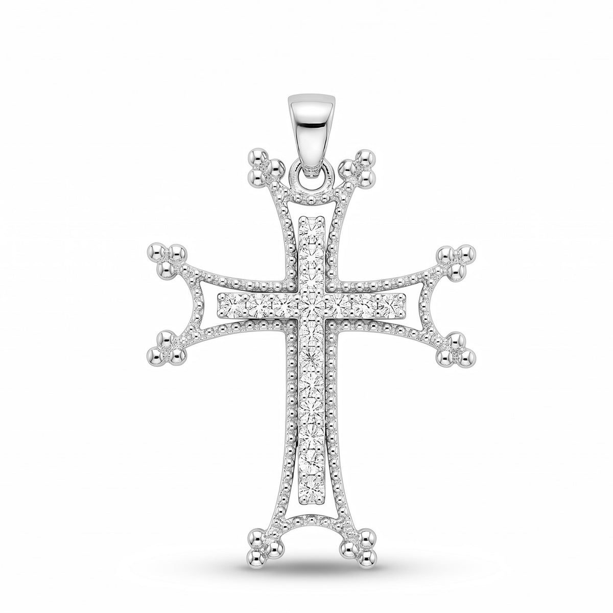 Diamond White Gold Cross Pendant