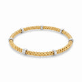 18K Two Tone Gold Bangle Bracelet
