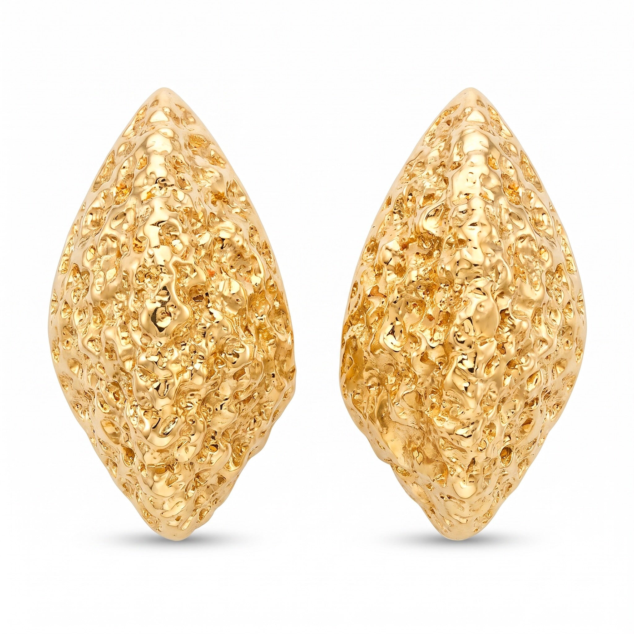 18K Yellow Gold Drop Earring
