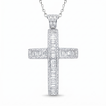 Diamond White Gold Cross Necklace