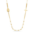 18K Yellow Gold Rosary Necklace