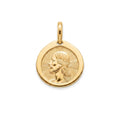 18K Yellow Gold Jesus Icon Pendant