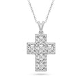 Diamond White Gold Cross Necklace