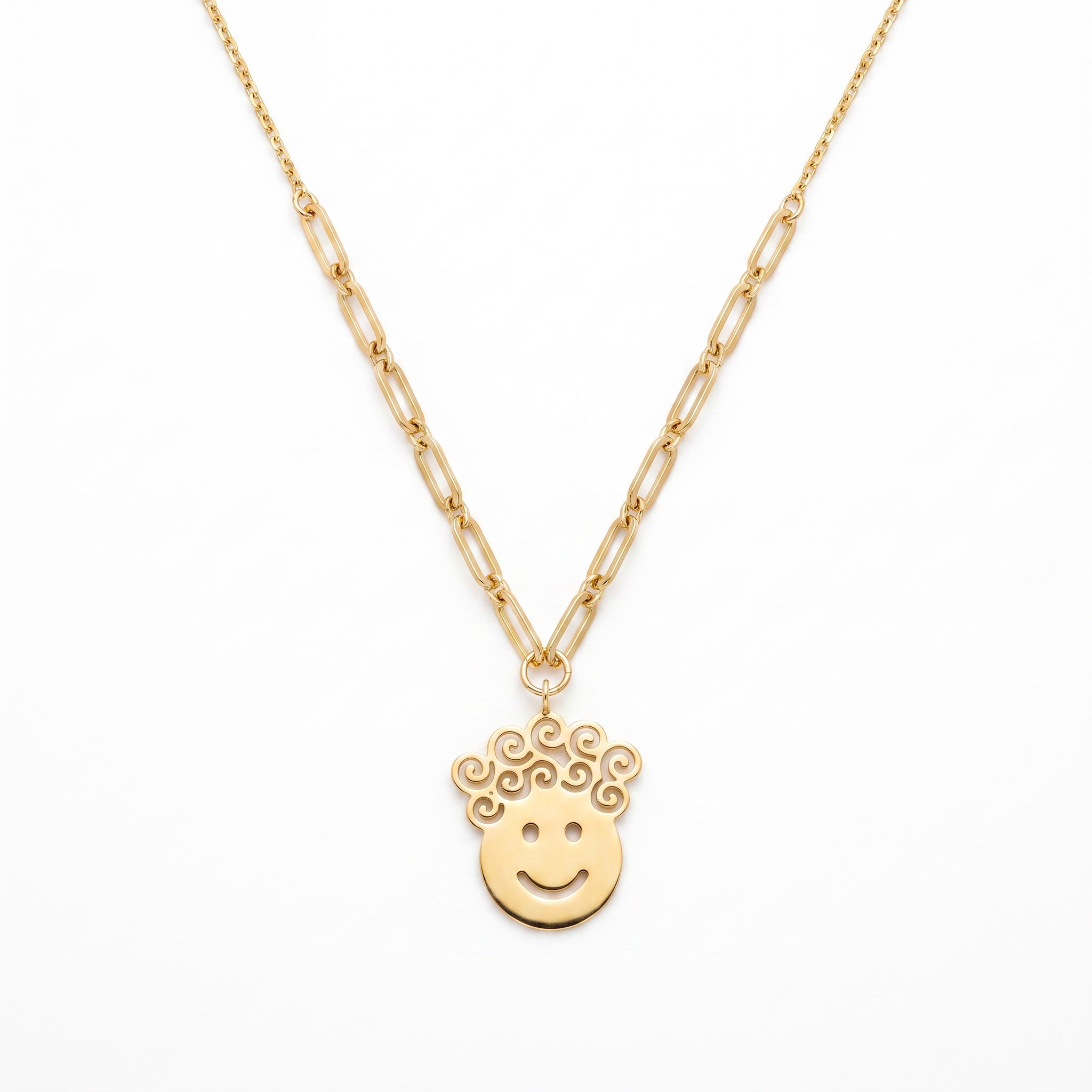 18K Yellow Gold Childrens Chain Necklace