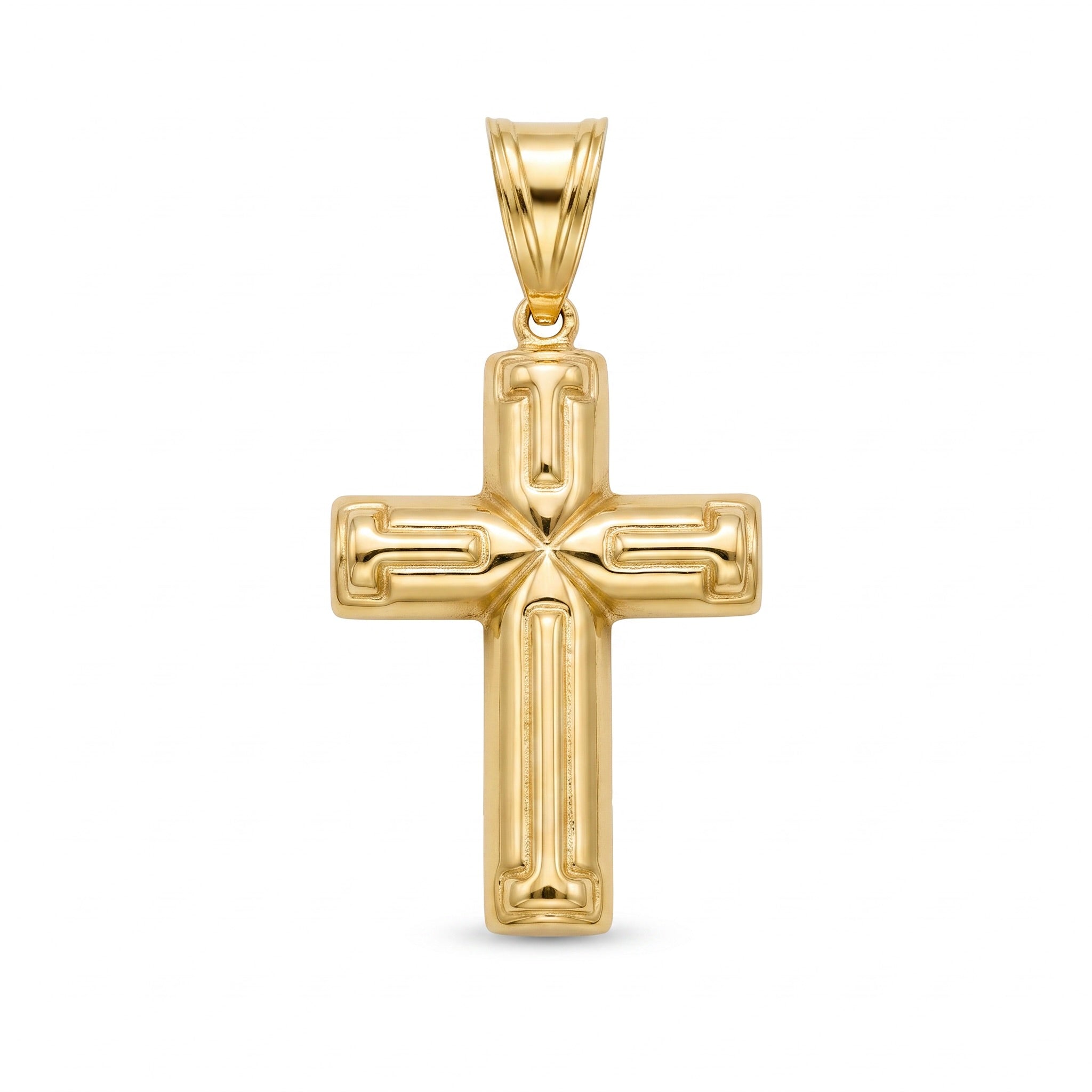 18K Yellow Gold Cross Pendant